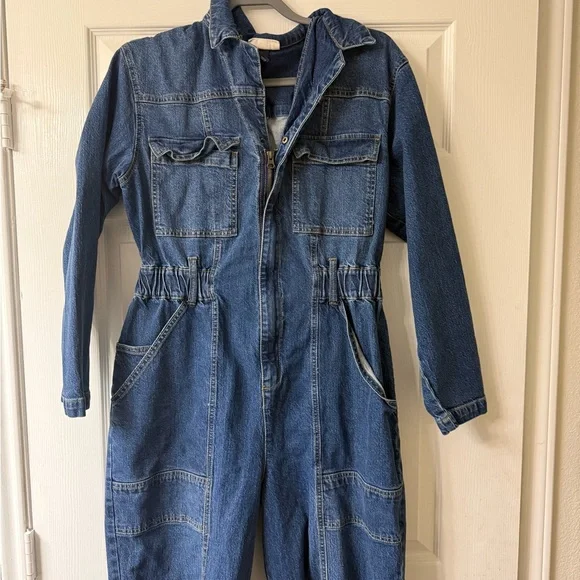 Universal Thread Dark Blue Denim Jumpsuit - Picture 3 of 3